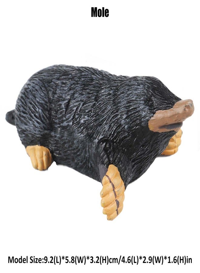 JOKFEICE Animal Figurines, Realistic Mole Fairy Garden Accessories, Learning Toys for Christmas Birthday Cake Topper Gift for Kids - Image 2